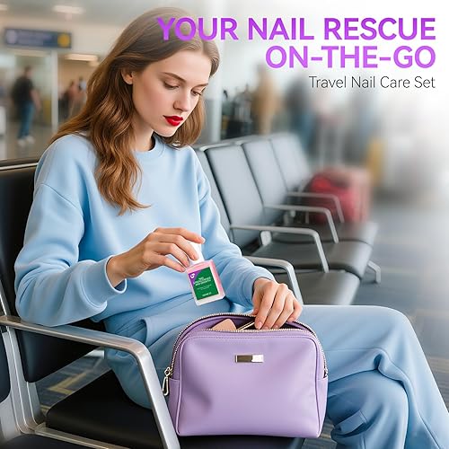 Miniatura 5 de Kit de tratamiento y deshidratador de crecimiento de uñas Kit de reparación 2 en 1 de 0.5 fl oz para uñas débiles dañadas - Fórmula de proteína de