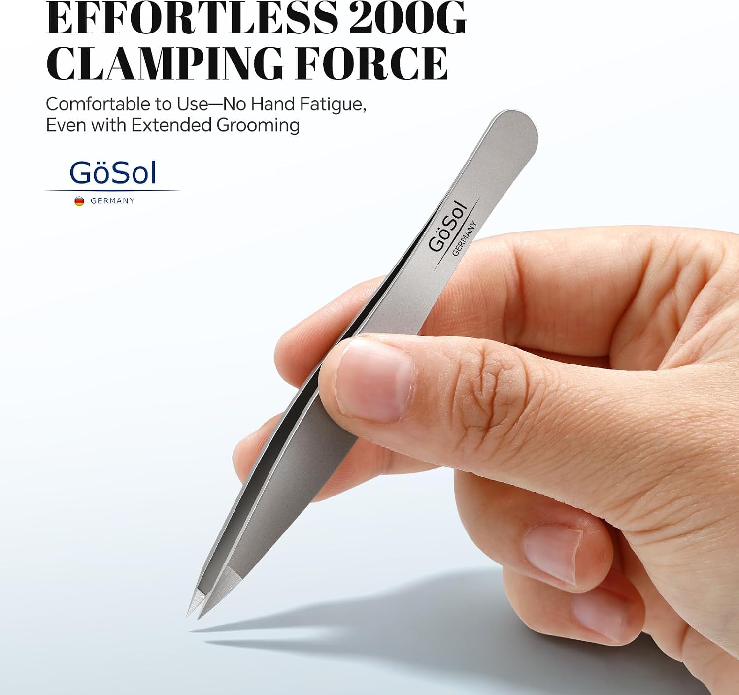 Professional Pointed Tweezers for Eyebrows, Ingrown Hair Removal | Splinter Removal, High Precision, No Hair Breakage, Pain-Free Plucking, for Women Men, Gentle on Skin