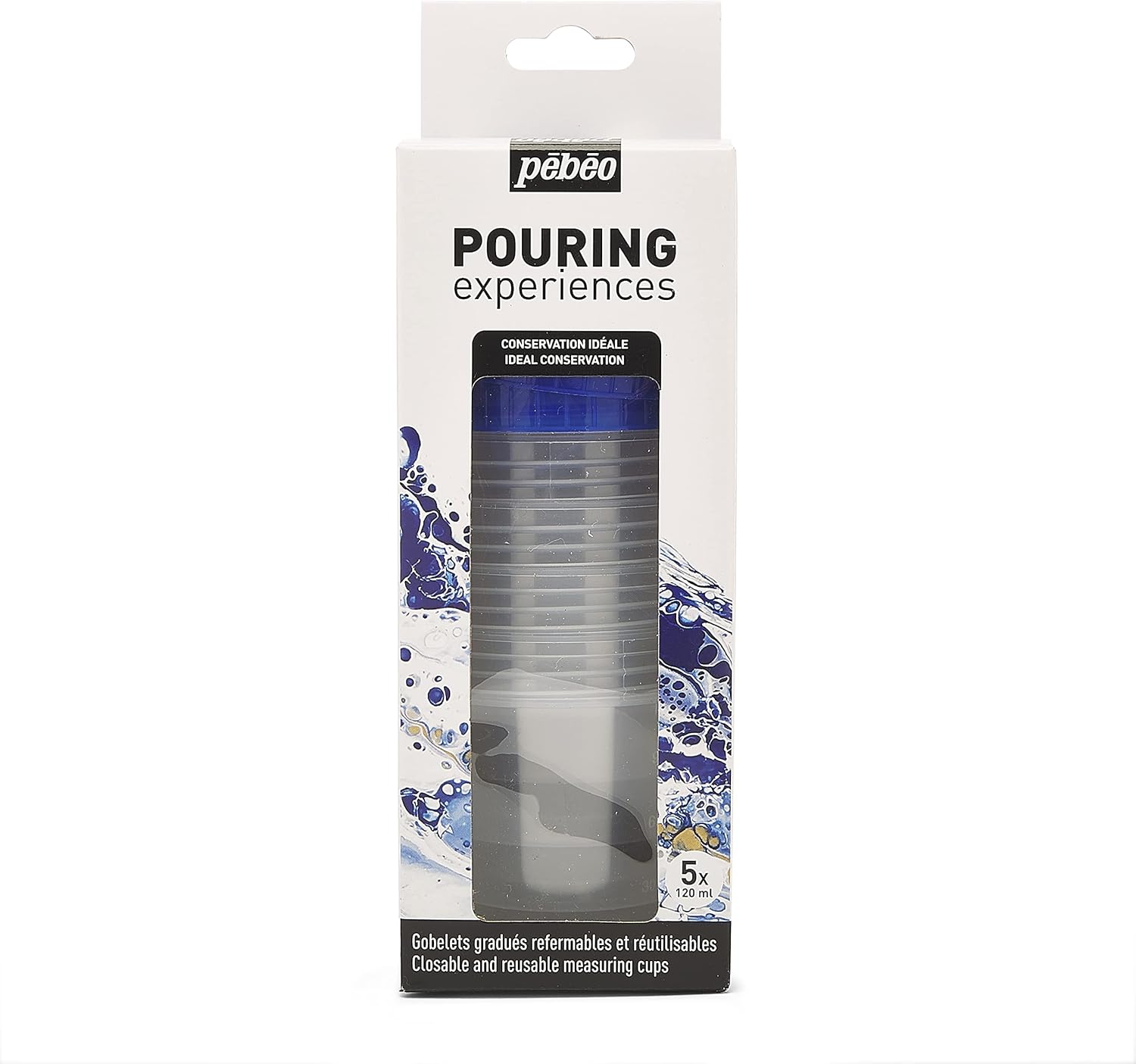 Pouring Masters Bicchieri Graduati In Plastica 1200ml (24 Pz) - Per Resina Epossidica, Pittura, Cucina - Scale In Oz/ml E Rapporti Di Miscelazione 1:1, 2:1:1