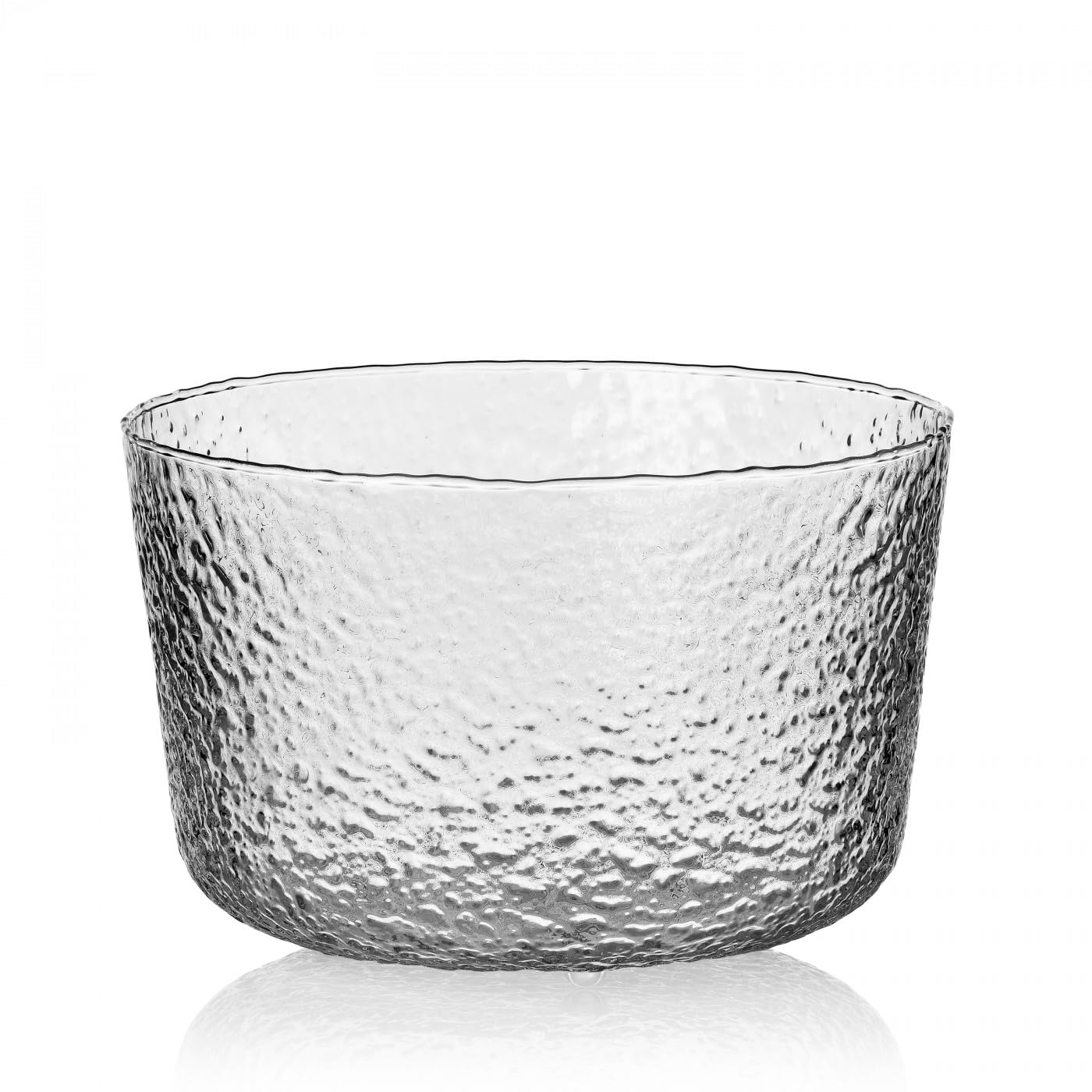 Ichendorf Milano Saladier, collection Ice, diamètre 24 cm, verre centrifugé, fini à la main