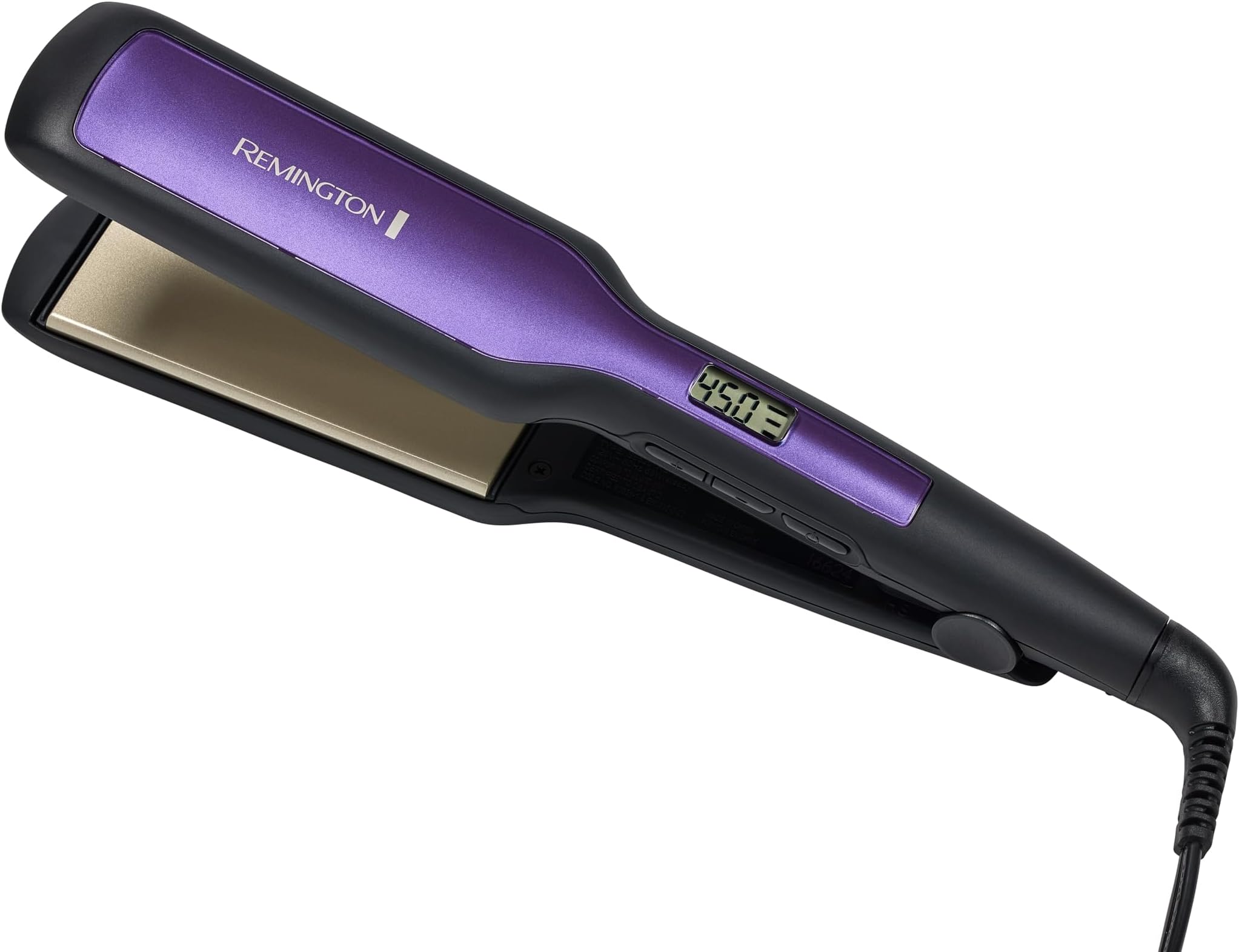 1 3/4" Flat Iron, Hair Straightener with Anti-Static Technology, 30-Second Heat Up & 60 Minute Auto Shut-Off, 30% Longer Ceramic Floating Plates, Titanium + Ceramic Coating