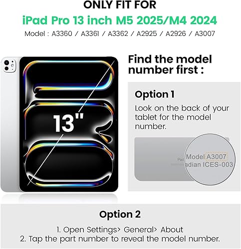 Miniatura 2 de SEYMAC Funda para iPad de 9ª/8ª/7ª Generación Estuche 10.2" 2021-2019, Funda Protectora de Cuerpo Completo Resistente a Prueba de Golpes de Servicio