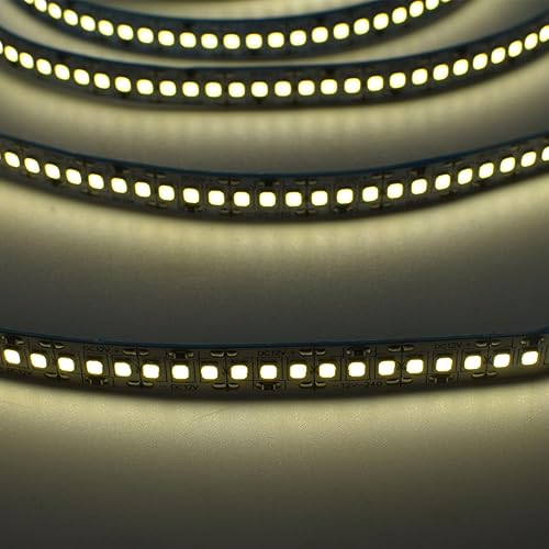 Miniatura 3 de SUYOOULIN Tira de luces LED, DC24V 1200LEDs 16.4 pies SMD 2835 tira LED, 26000LM tiras de luz LED de alta densidad no impermeables IP21, 3 veces