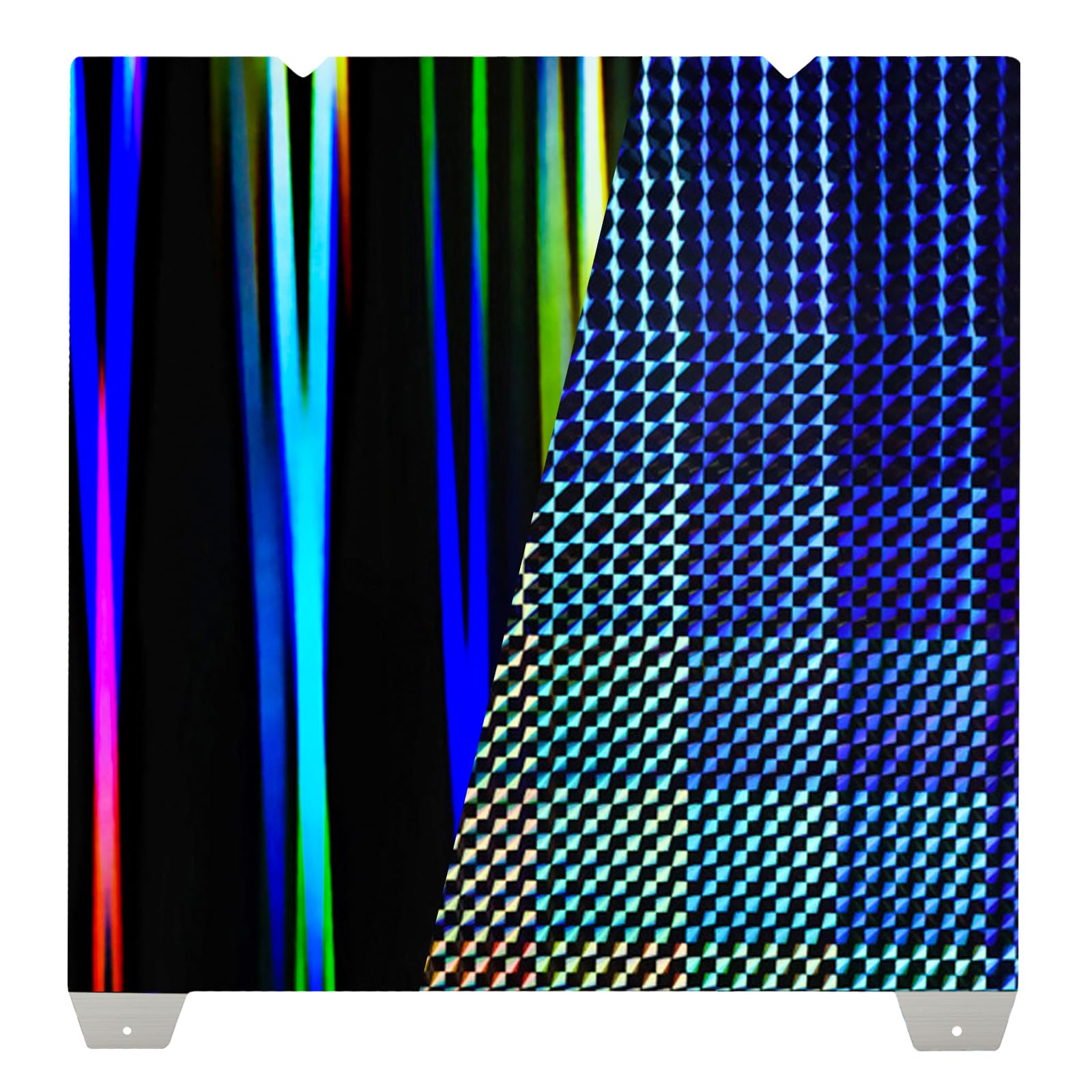 IdeaFormer-3D Smooth H1H Build Plate for Creality K1 Max, Ender 3 V3 Plus Double Sided Rainbow Streak+Phantom H1H Spring Steel Bed Plate Flexible K1