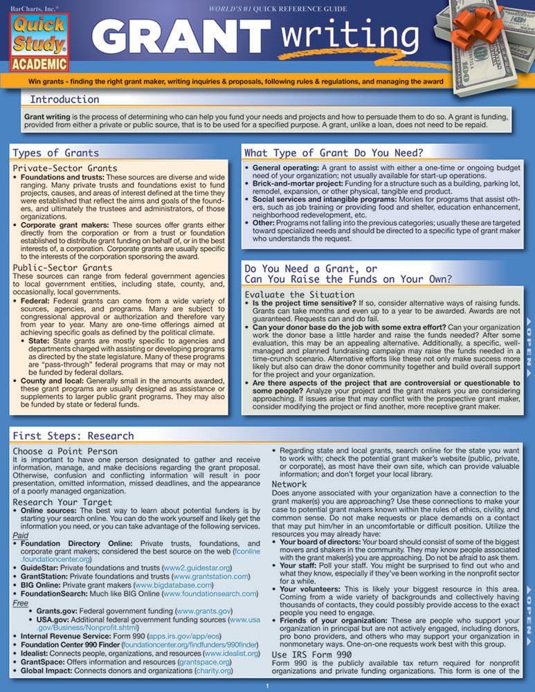 Grant Writing (Quick Study Academic)