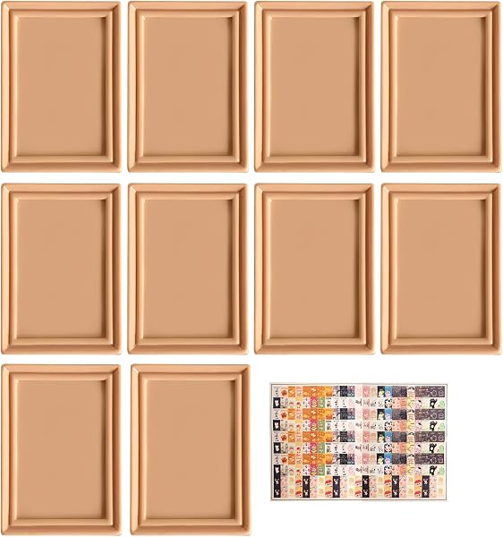 10 Pezzi Mini Cornice, Oggetti in miniatura, Miniature accessori casa delle bambole, Accessori bambole, Cornice per foto di case delle bambole Cornice per foto in miniatura Fai - 1