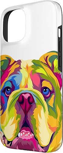 Miniatura 8 de iPhone 14 Pop Art Bulldog Inglés Pet Paw Regalo Hombres Mujeres Dog Lover Case