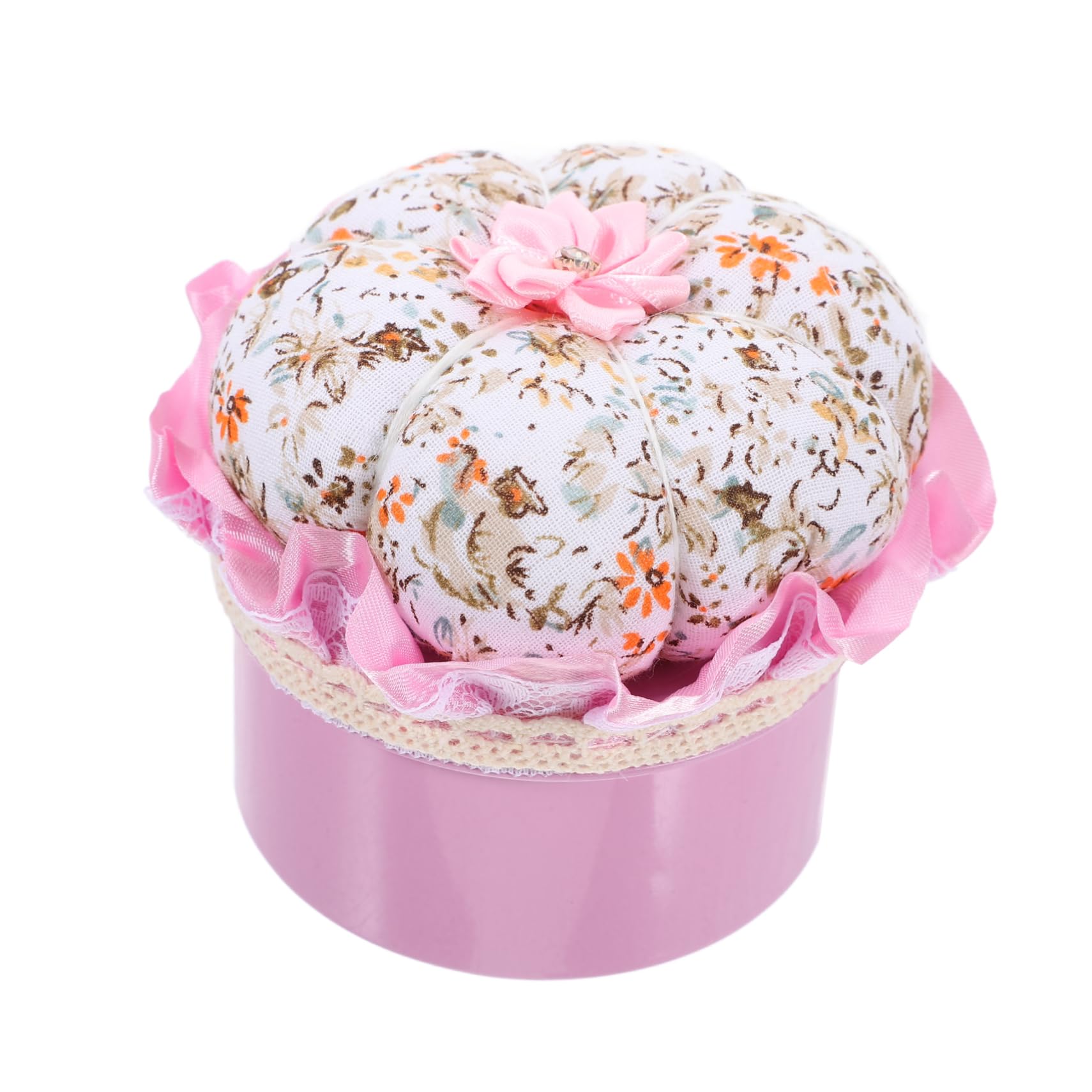HAPINARY Pumpkin Pin Cushion Sewing Needle Holder Cute Needlework Box Fabric Needle Storage