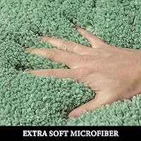 Vista 172 de MIULEE - Juego de 2 tapetes para baño, absorbentes, microfibra esponjosa y gruesa, con reverso antideslizante, lavable a máquina, para baño, ducha