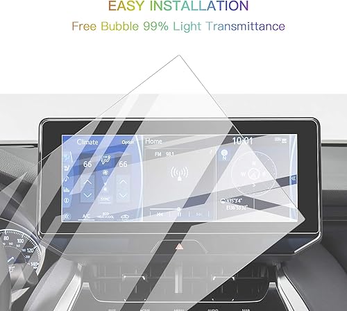 Miniatura 2 de SKTU Protector de pantalla para Toyota Venza 2021 2022 de 12.3 pulgadas para 2021 2022 Venza Navigation Toyota Venza 2022 Accesorios Vidrio templado