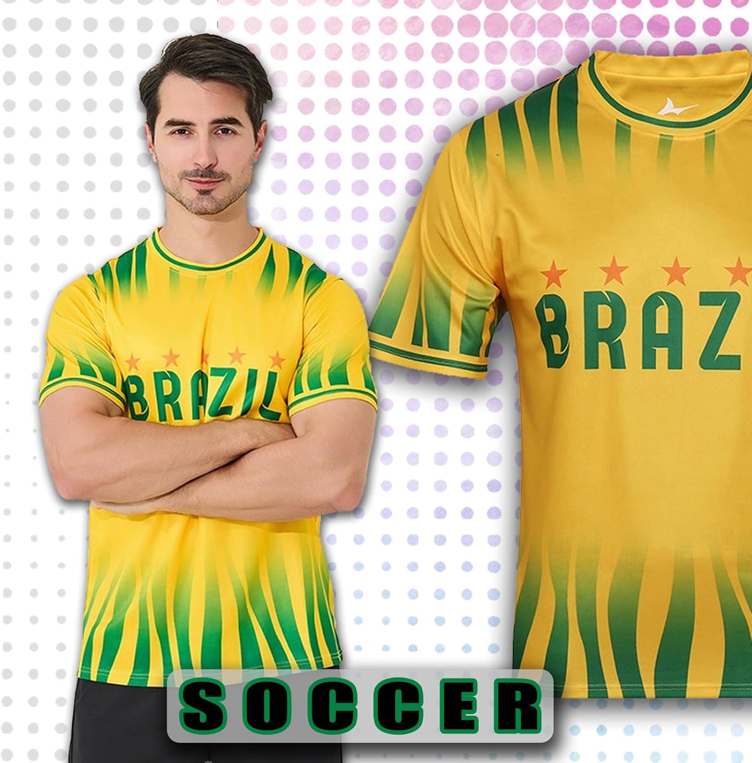 Argentina Tshirt Brazil Shirt Men Women Sport Fans Tshirt Brazil Camiseta Argentina - Image 6