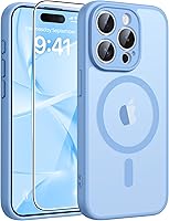 Vista 104 de FNTCASE - Funda para iPhone 15, iPhone 14 y iPhone 13, magnética, translúcida, fina y antigolpes, protección de grado militar, resistente a caídas