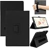 Case for XPPen Magic Note Pad 10.95inch with Pencil Holder and Wrist Strap, Full Coverage Soft PU Leather Folding Stand Folio Anti-Drop Shockproof Rugged Protective Cover, Black