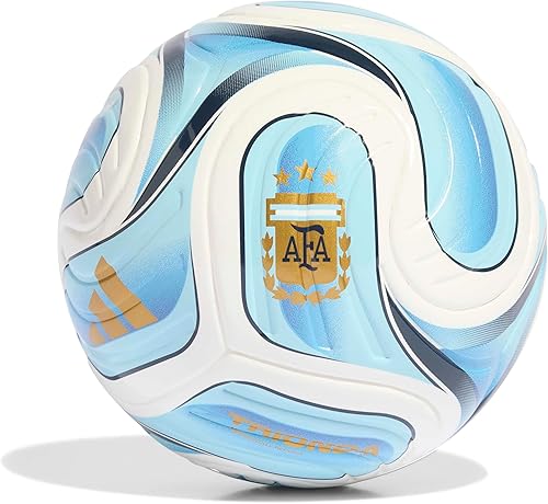 adidas Mini balón de fútbol unisex para adultos de la Copa Mundial FIFA 26™ Trionda Blanco/Azul Hielo/Azul Claro/Argentina