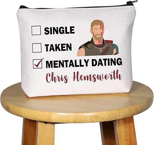 Miniatura 7 de G2TUP Chris H Inspired Gift Dating Chris H Bolsa de maquillaje Chris H Fan Bolsa de cosméticos Chris H Merch, Salir con Chris Hemsworth MB