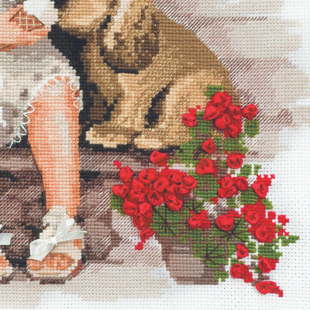 RIOLIS Counted Cross Stitch Kit 30x30cm - Sweet Tooth (14 Count), Punto croce kit da ricamare, Kit ricamo punto croce