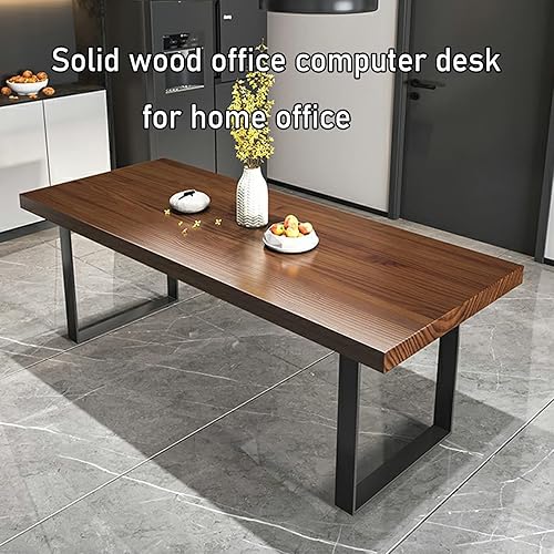 Miniatura 3 de Escritorio de oficina moderno de madera maciza para computadora de oficina, grosor de escritorio de 2.0in, escritorio multifunción para oficina en