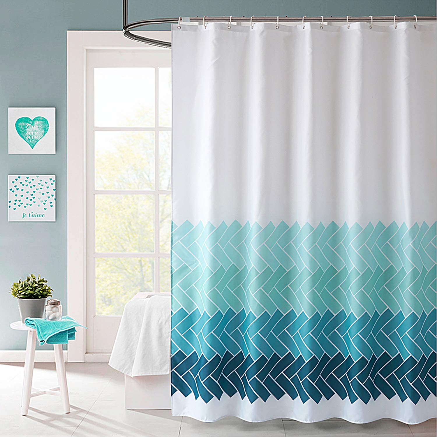 Shower Curtains Turquoise Curtains & Drapes 2023