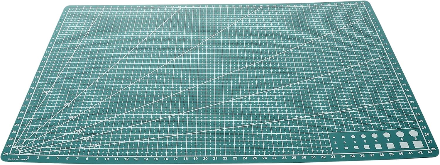 Double Sided Cutting Mat 12x18 Inch Non Slip Craft Mat for Sewing Scrapbooking Engraving Durable Self Healing Work Surface for Artists