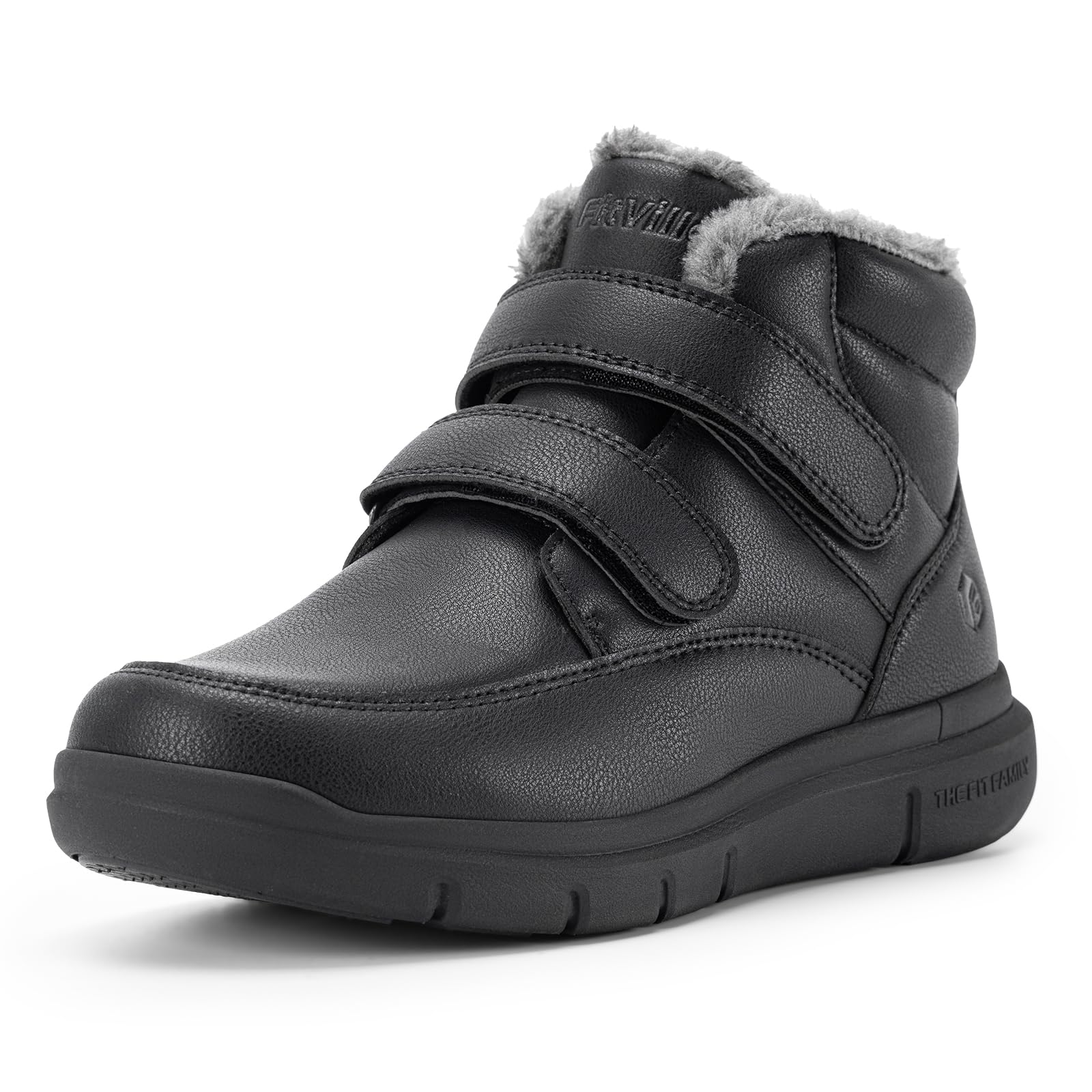 FitVille Extra Wide Men's Winter Boots Fur Lined Snow Boots