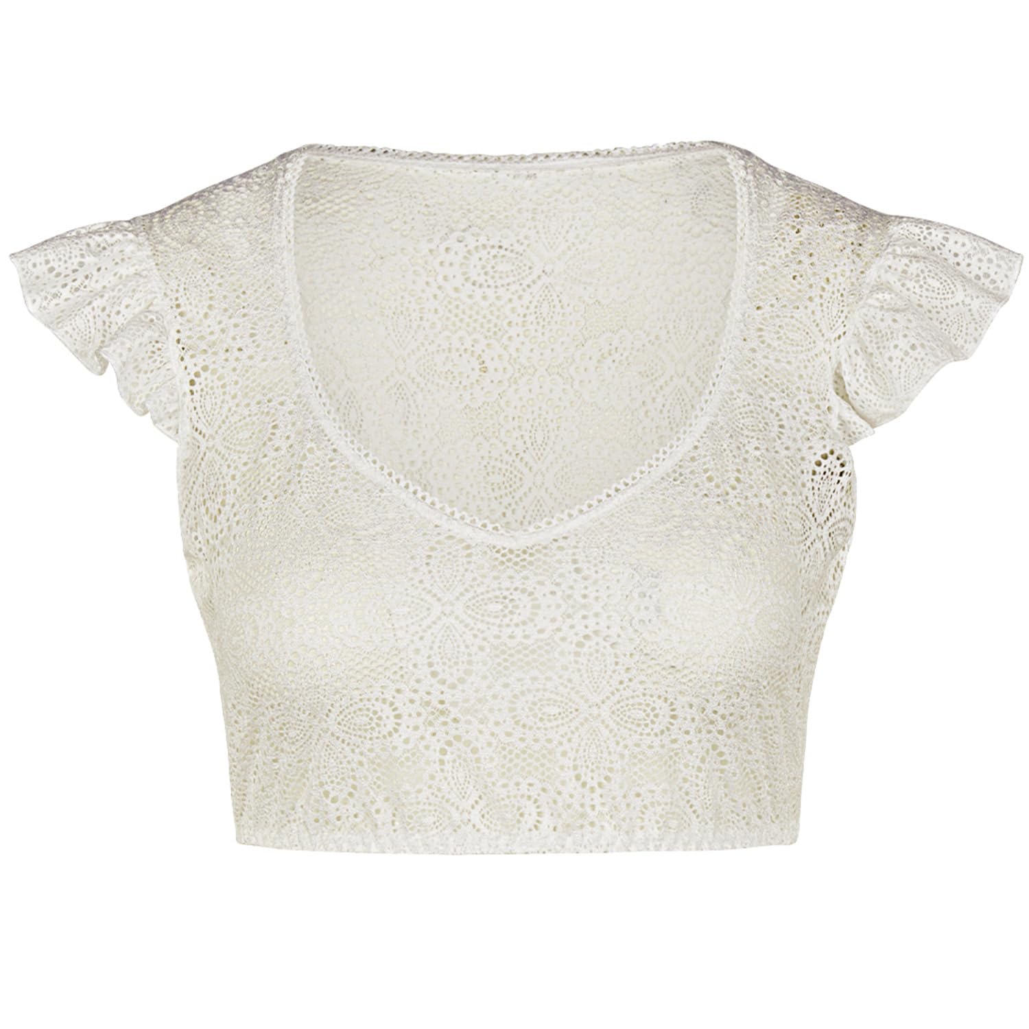 Nina von C. Spitzen Dirndlbluse Laila Flügelarm 48468360