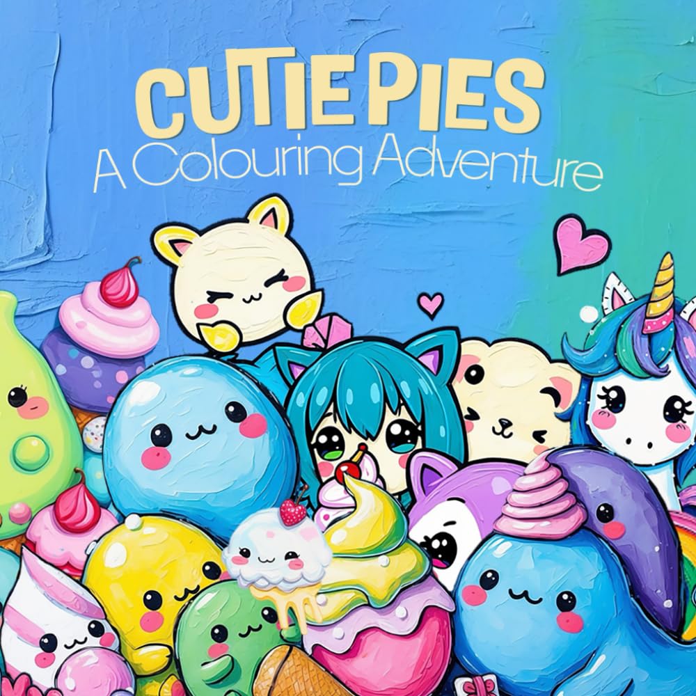 Cutie Pies: A Cute & Easy Colouring Book for Relaxation, Creativity & Fun (Cutieverse Colouring Series)
