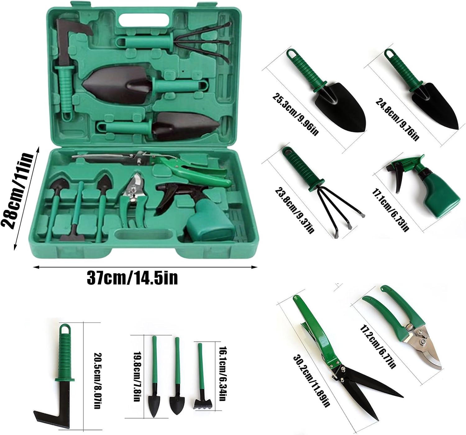 Garden Hand Tools, Ergonomic Grip Set, Planting Aid with Non-Slip Handles, Digging Weeding Tools for Courtyards Balconies Terraces, Manual Gardening Kit with Practical Design, Outdoor Home Use