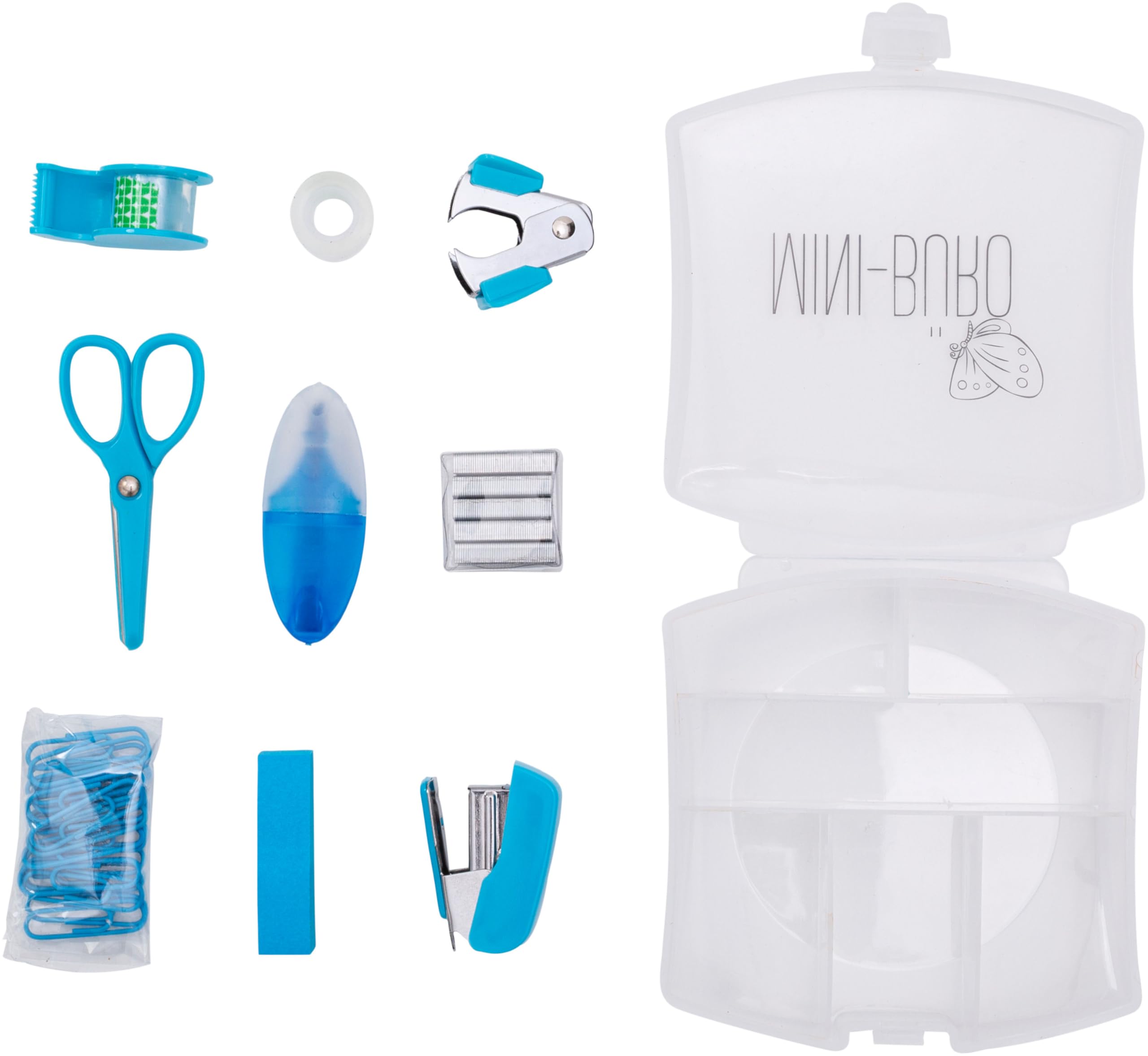 8-teiliges Mini-Büro-Set In Grün - Kompaktes Zubehör Für Studenten & Berufstätige