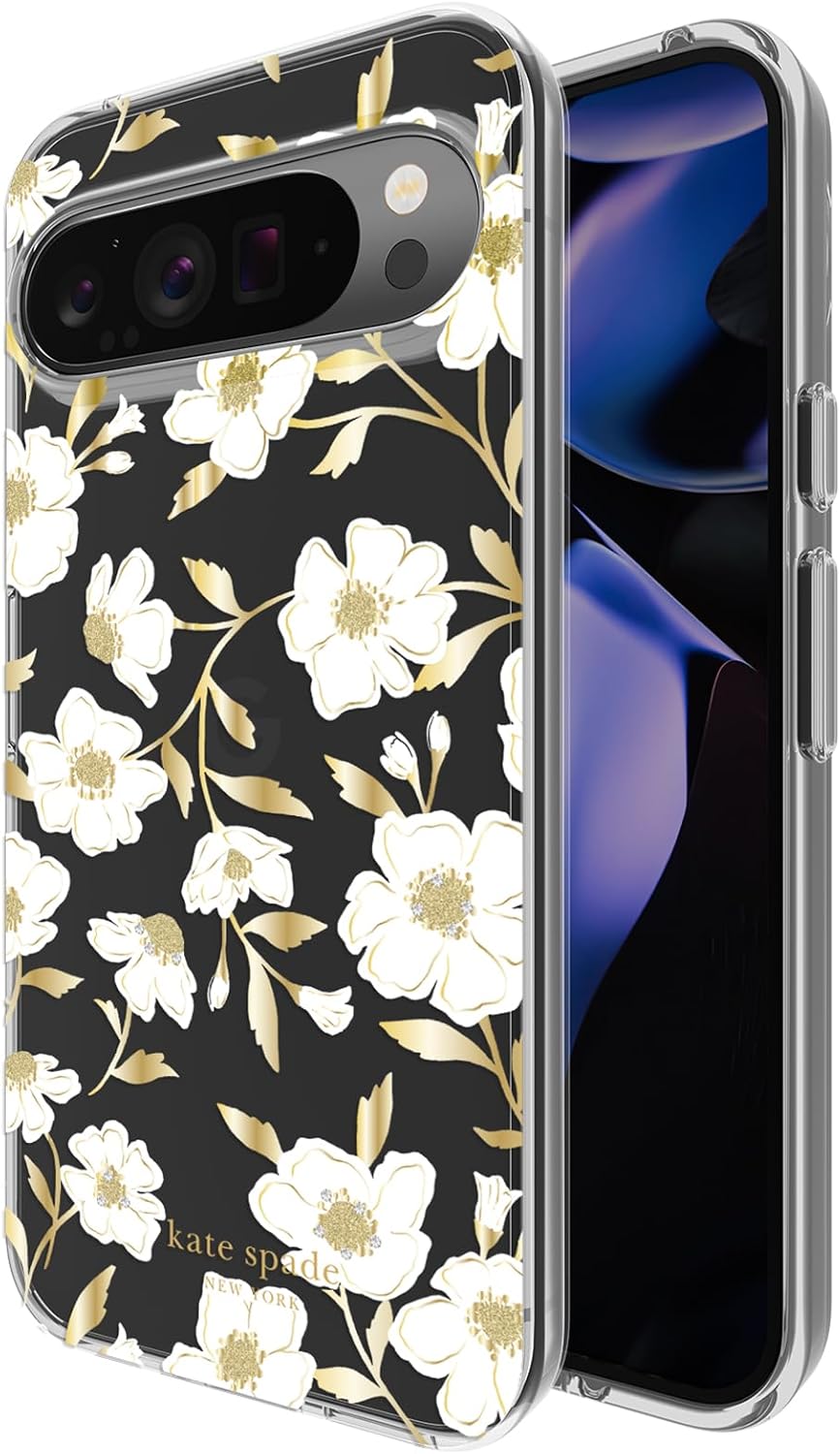 kate spade new york Google Pixel 9 Pro XL Case, Compatible with Wireless Charging - Sunshine Floral