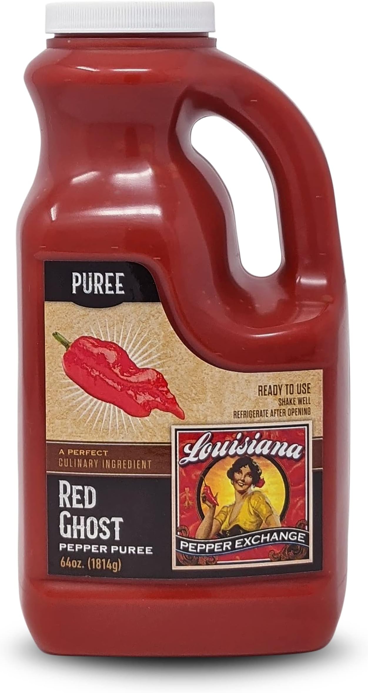 Louisiana Pepper Exchange Fresh Pepper Replacement (Ghost Pepper Puree), 64 oz