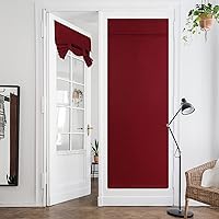 Vista 27 de HOMEIDEAS Cortinas opacas de aula para puerta delantera, cubierta de ventana de puerta de aula, persianas de privacidad con aislamiento térmico