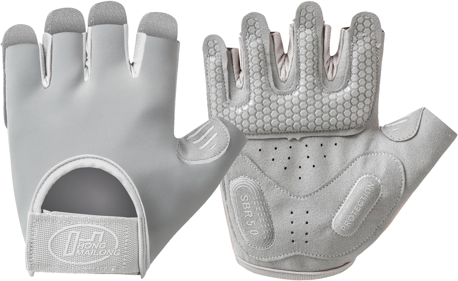 Knource Unisex Workout Gloves, Anti-Slip Fingerless Gym Gloves for Men & Women, Weightlifting, Crossfit, Cycling, Exercise & Fitness