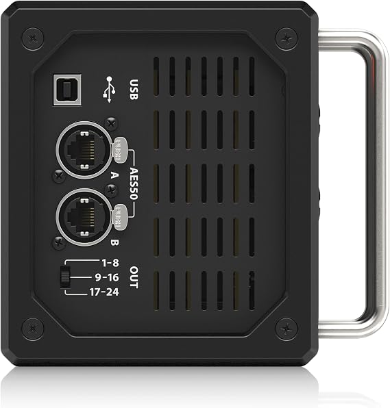 Behringer SD16 I/O Stage Box with 16 Remote-Controllable Midas Preamps, 8 Outputs, AES50 Networking and ULTRANET Personal Monitoring Hub