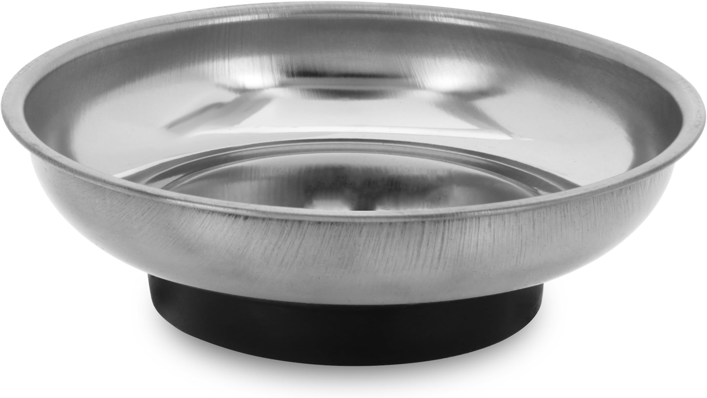 4” Mini Magnetic Parts Tray, Nut and Bolt Round Stainless Steel Bowl | Useful for Screws, Nails, Needles, etc.
