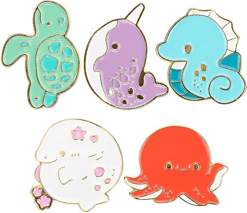 Miniatura 3 de KESYOO 10 Pcs Brooch Wedding Ceremony Decorations Animal Decor Sea Decor Broach Broches Brooches for Women Personalized Shawl Brooch Backpacks