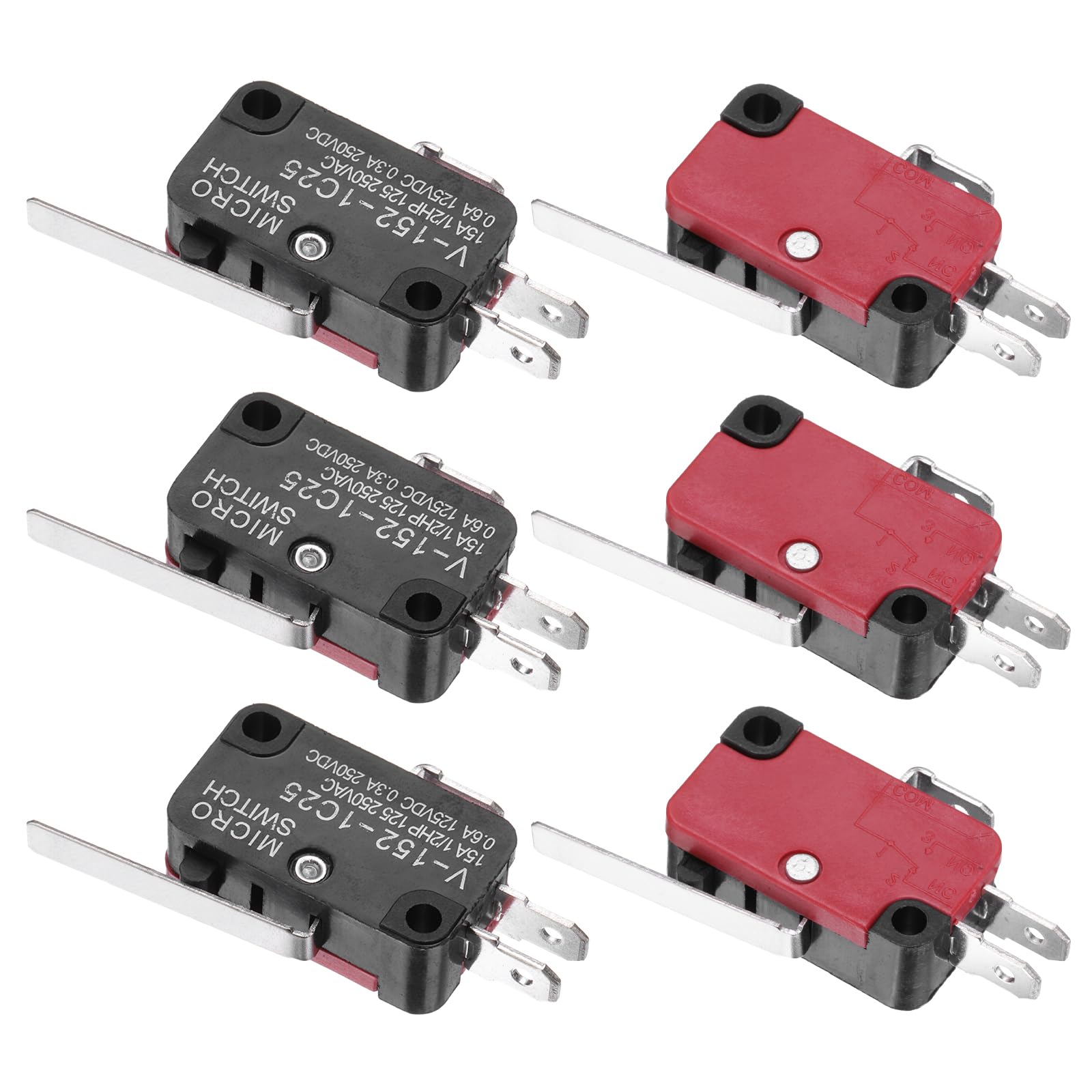 Amazon.com: uxcell 6Pcs V-152-1C25 1NO + 1NC Micro Limit Switch