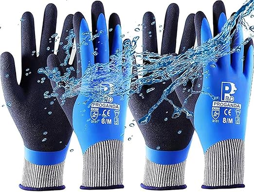 PROGANDA Waterproof Work Gloves with Superior Grip