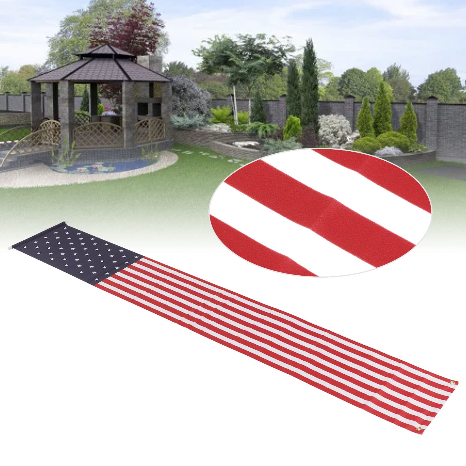 4 luglio striscione per mantle – kit di striscioni per feste nazionali con bandiera americana, striscione Memorial Day Banner decorazioni per