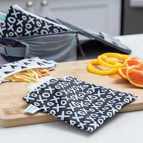 Miniatura 2 de Bolsas reutilizables de Bumkins para sándwiches y aperitivos, para almuerzo escolar de niños y porciones para adultos, tela lavable, bolsa de viaje