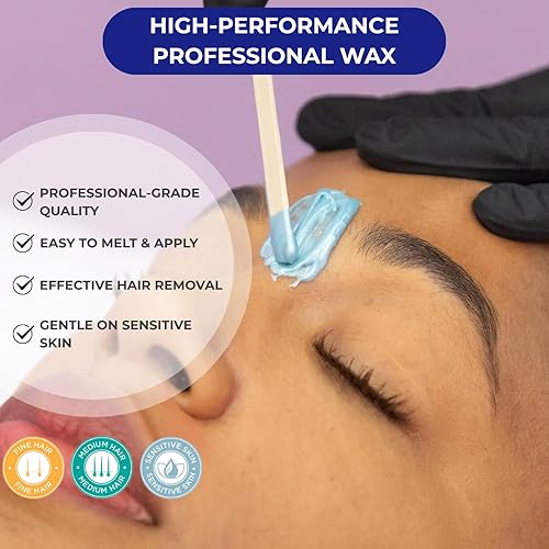 Miniatura 10 de Pro Gold Flex - Cuentas de cera dura, depilación corporal y facial, cera de bikini brasileña para mujeres con aceite de coco calmante - 2.2 libras