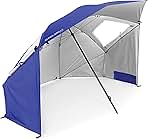 Sport-Brella Super-Brella SPF 50+ Sun and Rain Canopy Umbrella for Camping