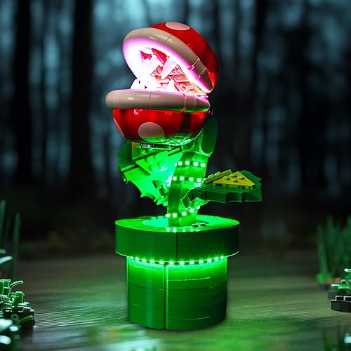 Miniatura 6 de BrickBling Luz LED para Lego Piranha Plant (sin modelo, solo luces), kit de iluminación creativa para Lego 71426, ilumina tu modelo
