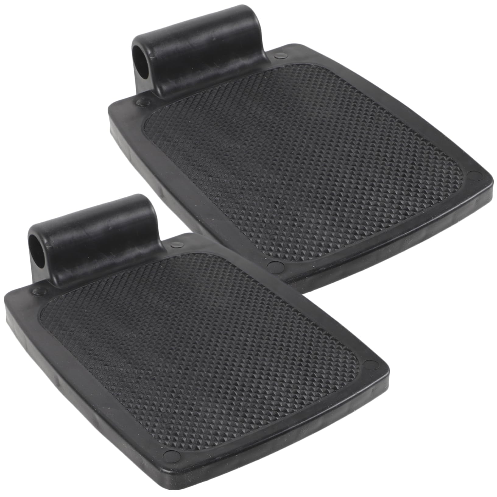 IWOWHERO 1 Pair Wheelchair Footrest Wheelchair Parts Heavy Duty Wheelchair Pedal Wheelchair Legrest for Patient Foot Pedal Wheelchair Legrest for Elderly Leg Pad Black Plastic