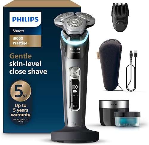 Philips Shaver i9000 Prestige, Wet & Dry Electric Shaver,…