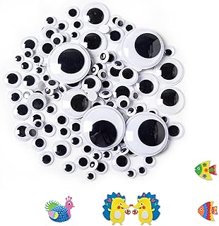 Googly Eyes Self Adhesive,Googly Eyes,Wiggle Googly Eyes,Plastic Eyes,Wobbly Eyes,Craft Eyes,Sticky Googly Eyes,for DIY Craft Scrapbooking Accessories,200PCS