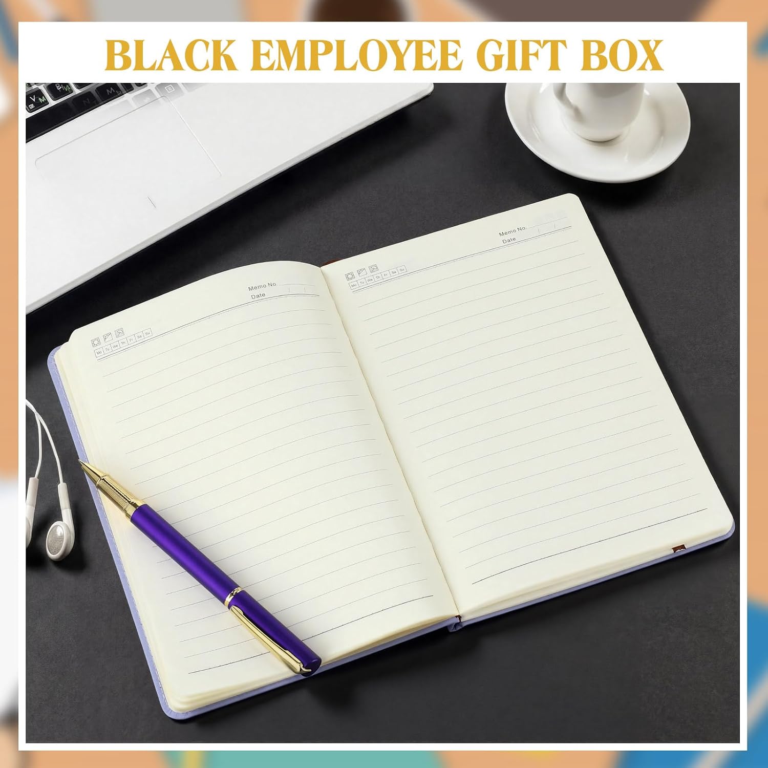 Hungdao 3 Pcs Best Principal Appreciation Gifts for Men Women A5 Leather Journal Principal Notebook with Ballpoint Pen Bags Box for Educator Retirement Birthday Teacher Coworker(Purple)