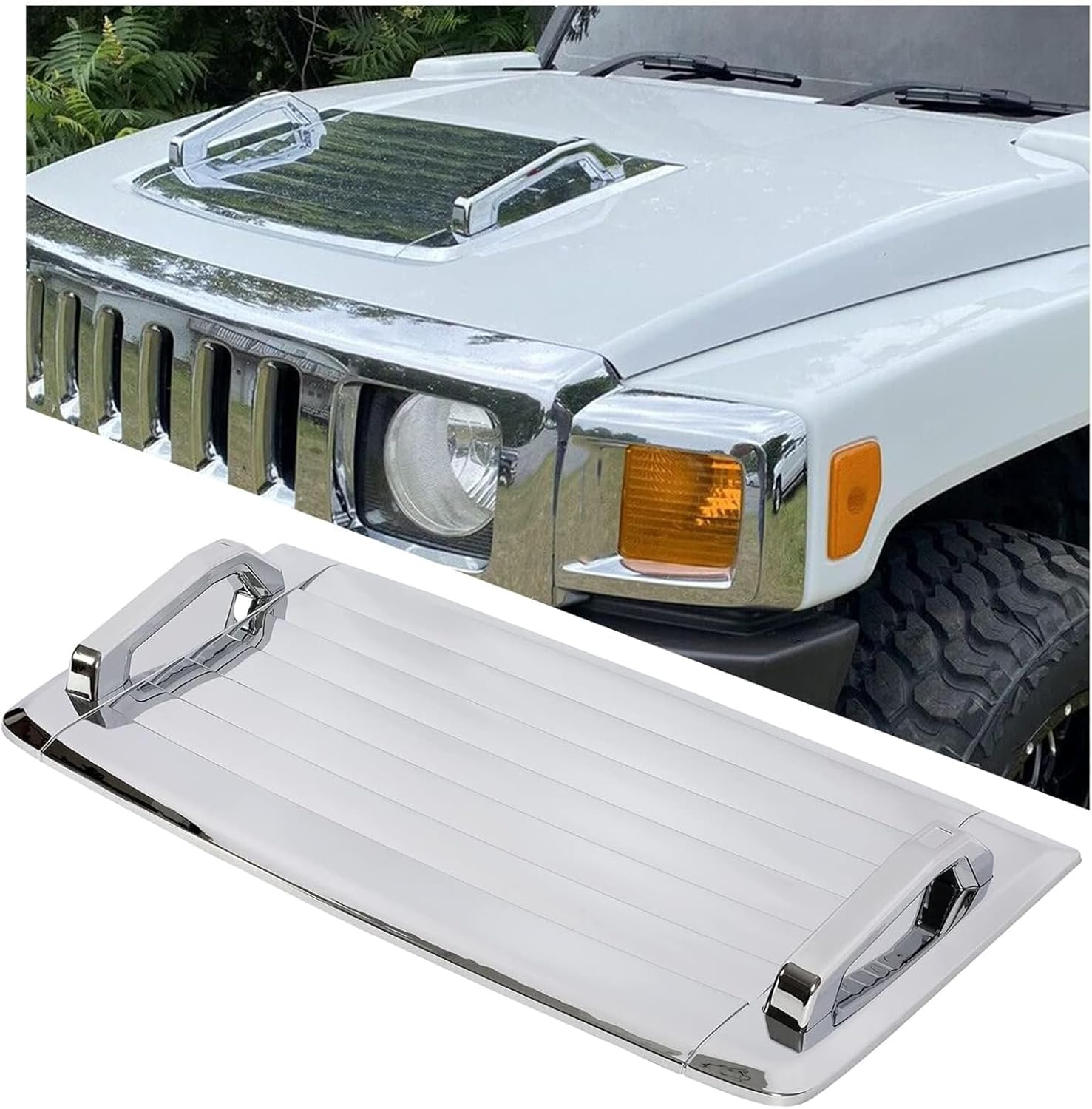 KUAFU Hood Vent Compatible with 20062010 Hummer H3 H3T