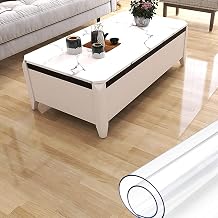 Office Chair Mat for Hardwood Floor/Tile Floor, 36"x47" 48"x63" 71"x142" Plastic Anti-Slip Floor Protector for Home Office, 0.08" Gaming Chair Mat, Transparent Carpet Floor Protector Color Frosted