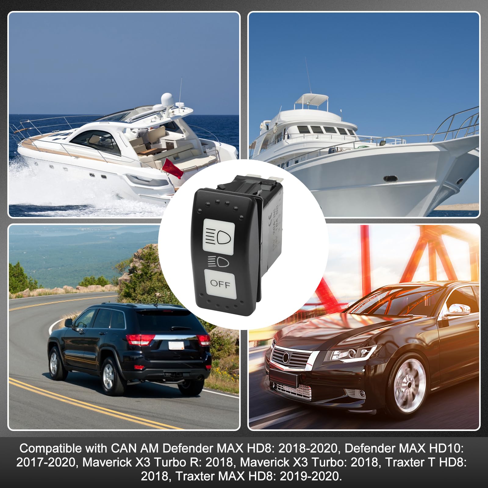 KSE Auto Scheinwer przełącznik zdalny, przełącznik reflektorów do CAN AM Commander Defender Maverick 710004492