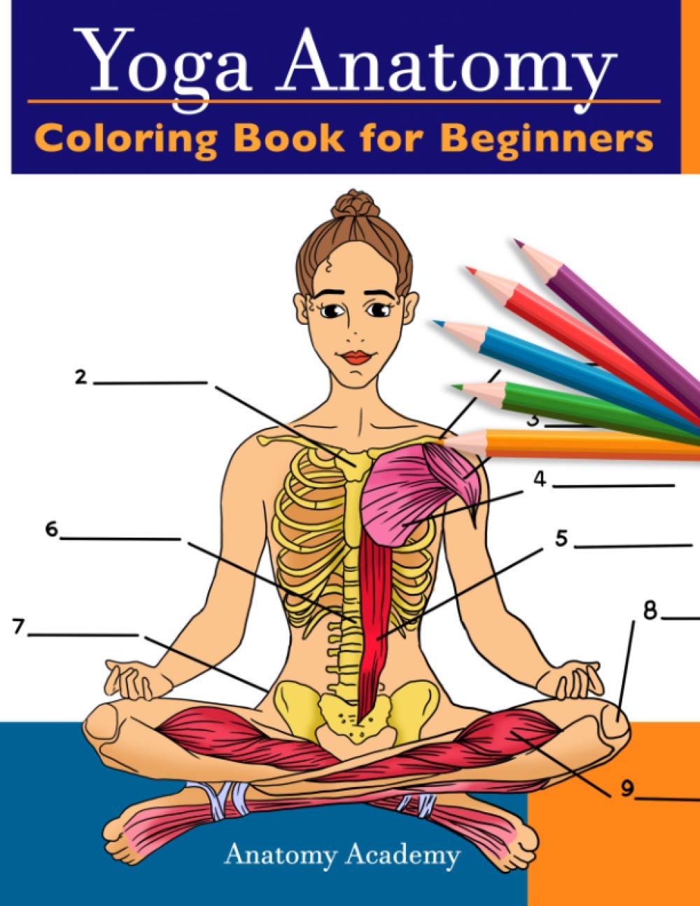 Yoga Anatomy Coloring Book for Beginners: 50+ Incredibly Detailed Self-Test Beginner Yoga Poses Color workbook | Perfect Gift for Yoga Instructors, Teachers & Enthusiasts